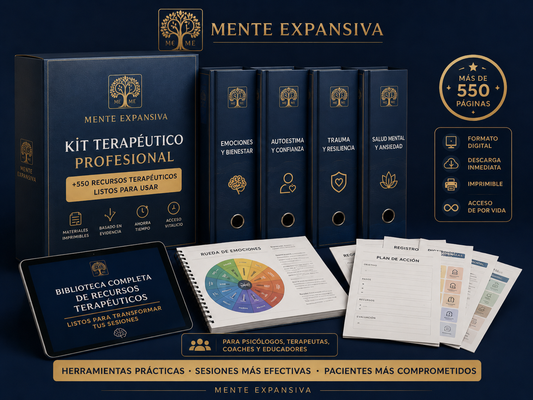 Kit Terapéutico Completo — +600 Recursos Listos para Usar